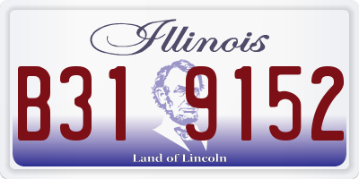 IL license plate B319152