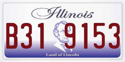 IL license plate B319153