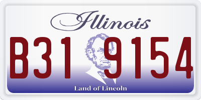 IL license plate B319154
