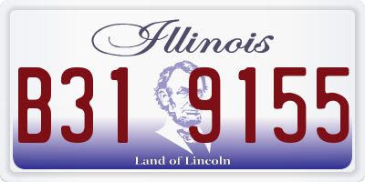 IL license plate B319155