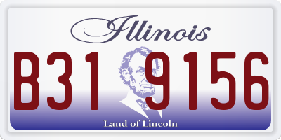 IL license plate B319156