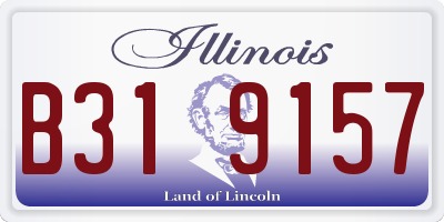 IL license plate B319157