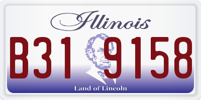 IL license plate B319158