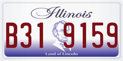 IL license plate B319159