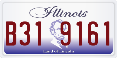 IL license plate B319161
