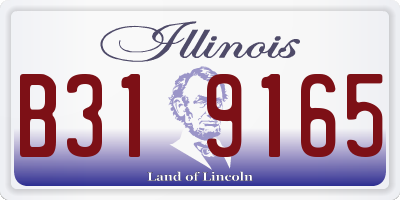 IL license plate B319165