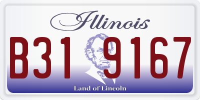 IL license plate B319167