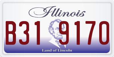 IL license plate B319170