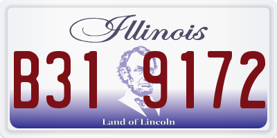 IL license plate B319172