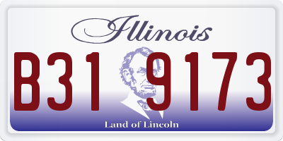 IL license plate B319173