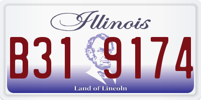 IL license plate B319174