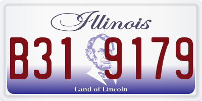 IL license plate B319179