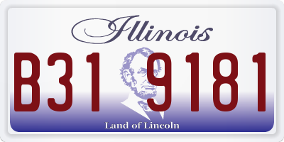 IL license plate B319181