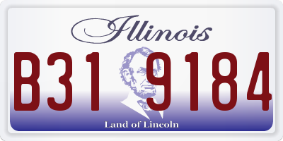 IL license plate B319184