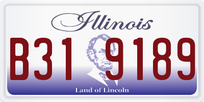 IL license plate B319189