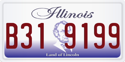 IL license plate B319199