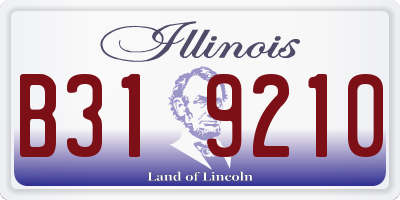 IL license plate B319210