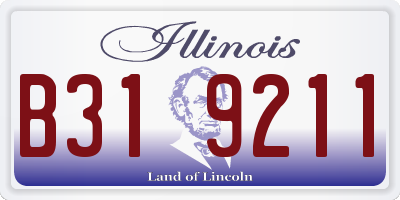 IL license plate B319211