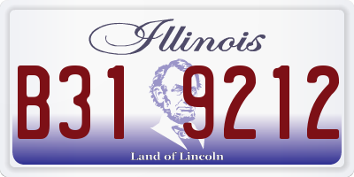 IL license plate B319212