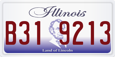 IL license plate B319213