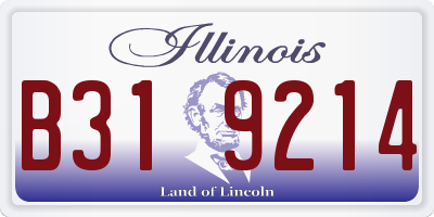 IL license plate B319214