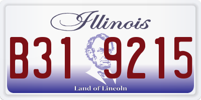 IL license plate B319215