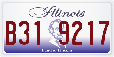 IL license plate B319217