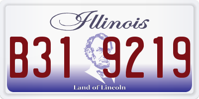 IL license plate B319219