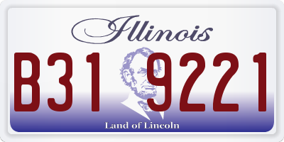 IL license plate B319221