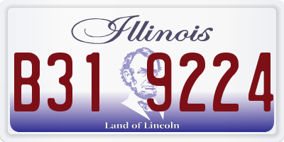IL license plate B319224