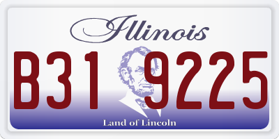 IL license plate B319225