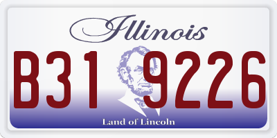 IL license plate B319226