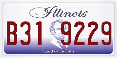 IL license plate B319229