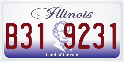 IL license plate B319231