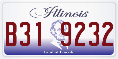 IL license plate B319232
