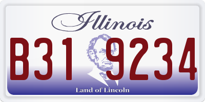 IL license plate B319234