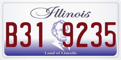 IL license plate B319235