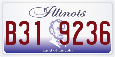 IL license plate B319236