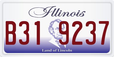 IL license plate B319237