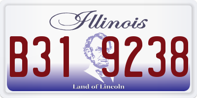 IL license plate B319238