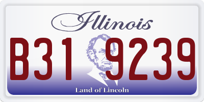 IL license plate B319239