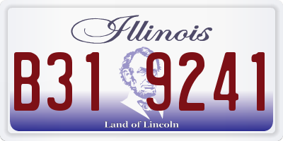 IL license plate B319241