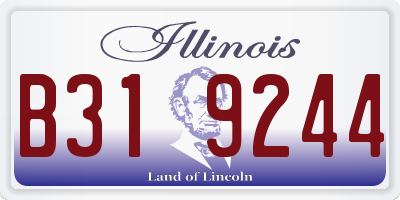 IL license plate B319244