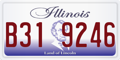 IL license plate B319246