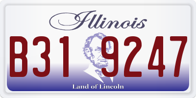 IL license plate B319247