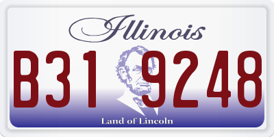 IL license plate B319248