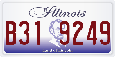 IL license plate B319249