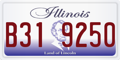 IL license plate B319250