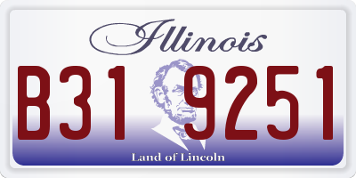 IL license plate B319251