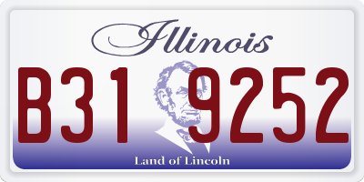 IL license plate B319252